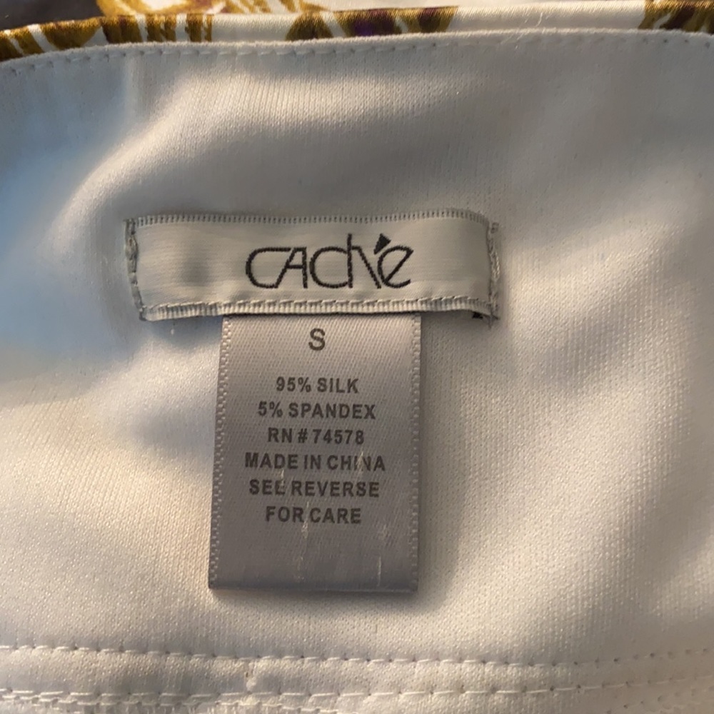 Cache Purple Chain Medallion Halter Euc - image 5